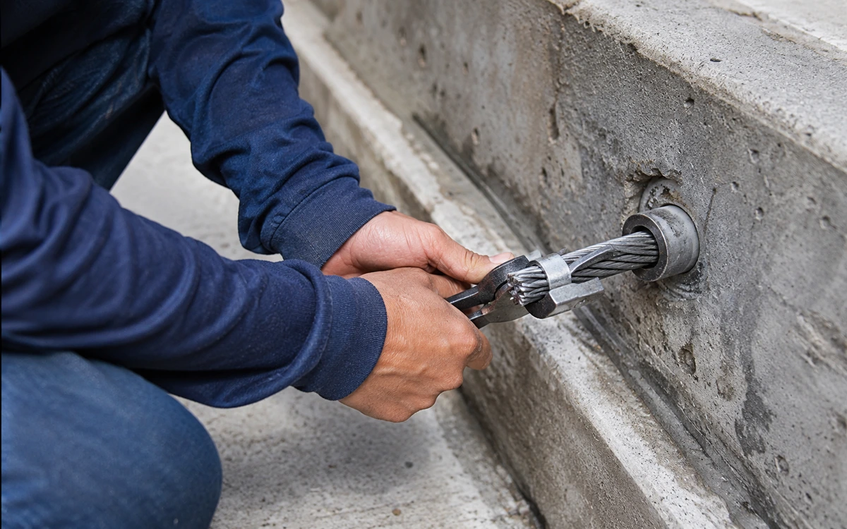 Post tension cable repair contractor